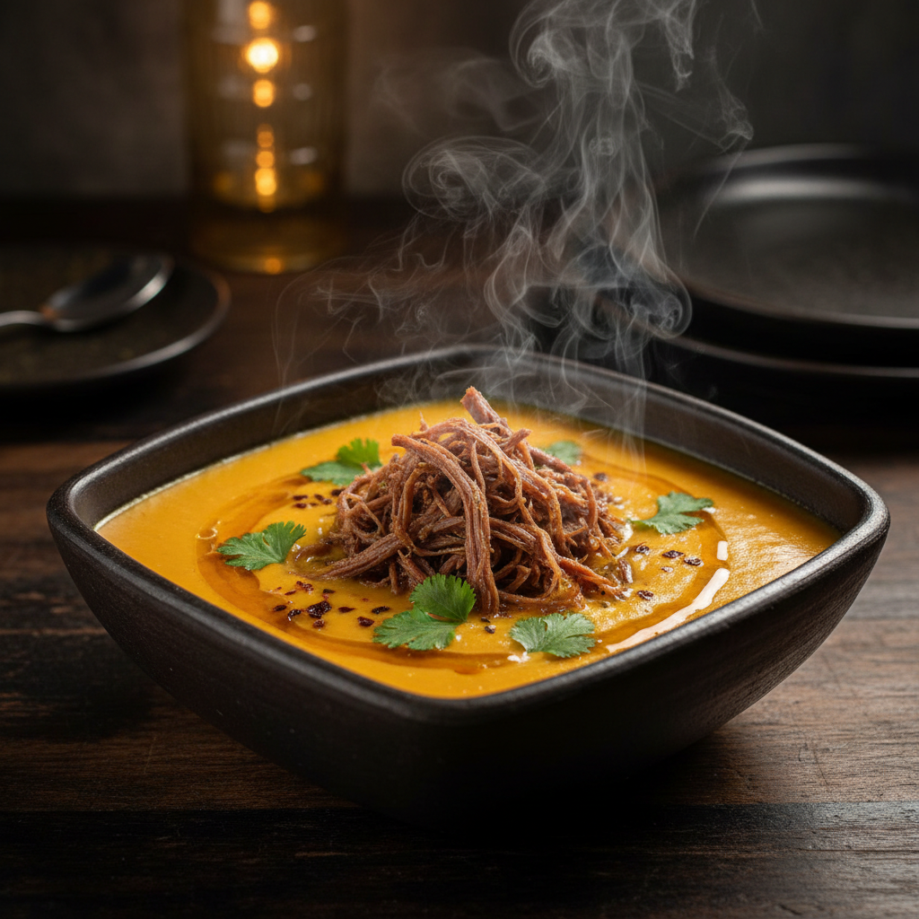 Caldo Abóbora c/ Carne Seca